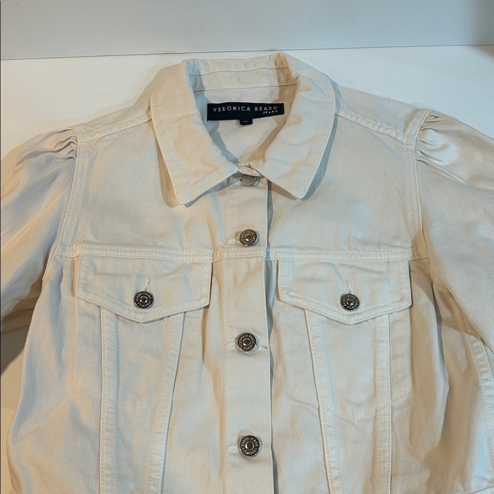 Veronica Beard Raina Short Sleeve Denim Jacket - Picture 5 of 14